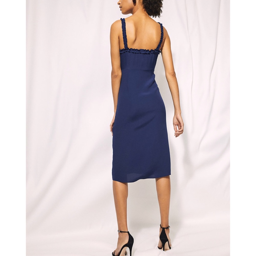 WILFRED | 6 HEARTTHROB DRESS BUTTON UP RUFFLE MIDI - Picture 5 of 7